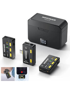NEEWER KM16 Wireless Button Lavalier Microphone